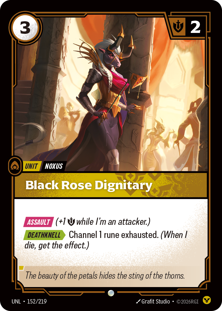 Riftbound TCG - Black Rose Dignitary | Unleashed 152/219