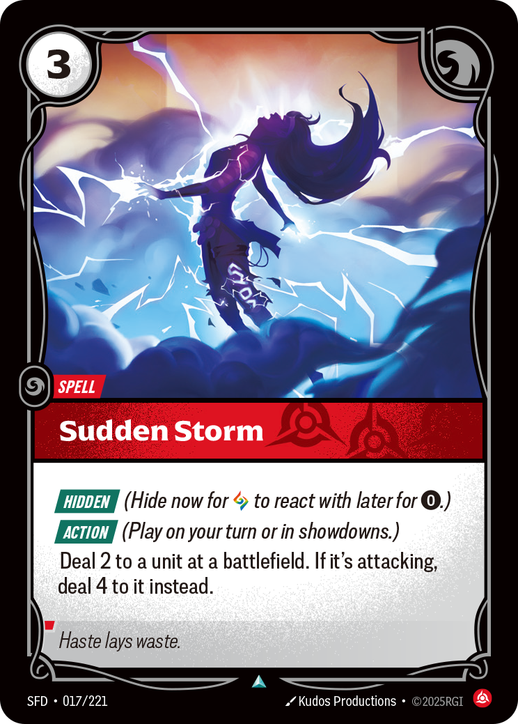 Sudden Storm - Riftbound Spiritforged #17