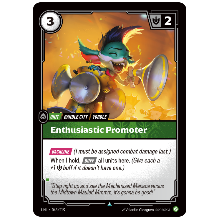 Riftbound TCG - Enthusiastic Promoter | Unleashed 043/219