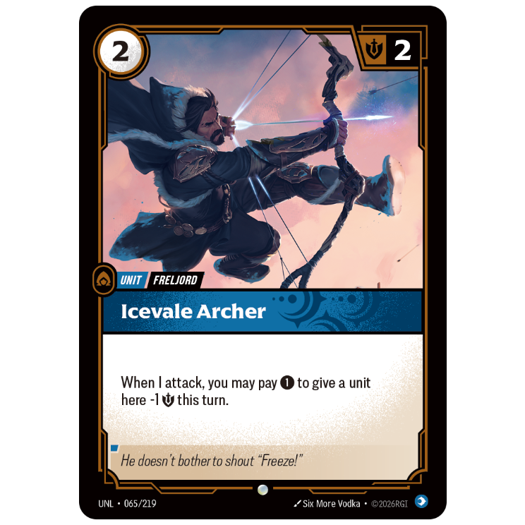 Riftbound TCG - Icevale Archer | Unleashed 065/219