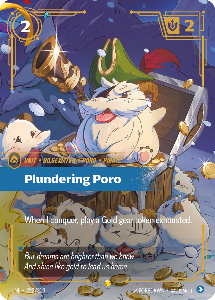 Riftbound TCG - Plundering Poro | Unleashed 222/219