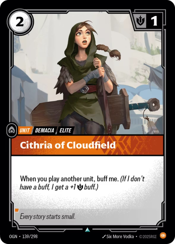 Riftbound TCG – Cithria of Cloudfield (Foil, Uncommon) | Origins 139/298