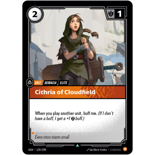 Riftbound TCG – Cithria of Cloudfield (Foil, Uncommon) | Origins 139/298