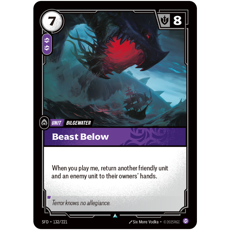 Beast Below - Riftbound Spiritforged #132