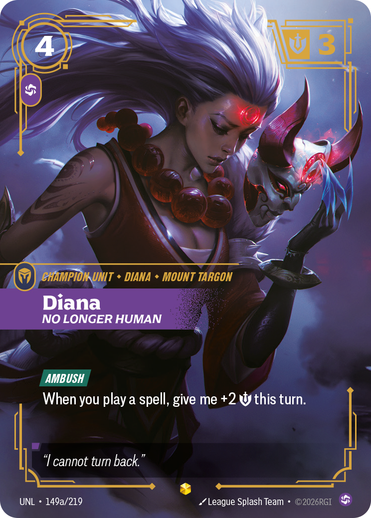 Riftbound TCG - Diana, No Longer Human | Unleashed 149a/219
