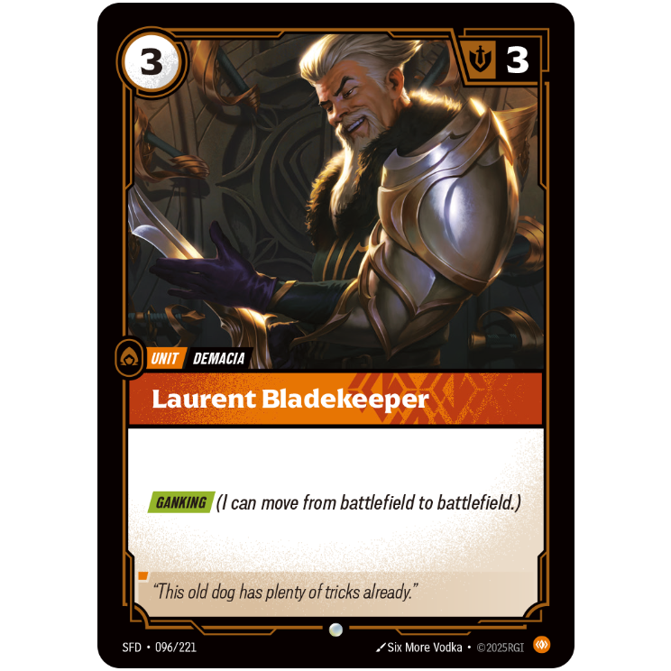 Laurent Bladekeeper - Riftbound Spiritforged #96