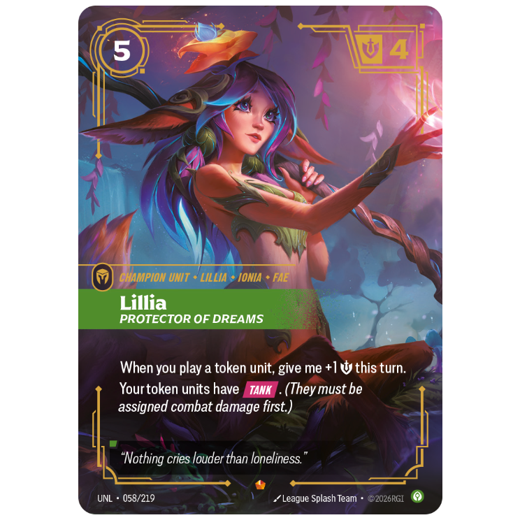 Riftbound TCG - Lillia, Protector of Dreams | Unleashed 058/219