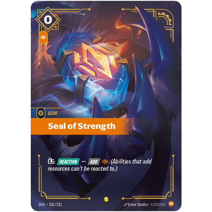 Seal Of Strength - Riftbound Spiritforged #231