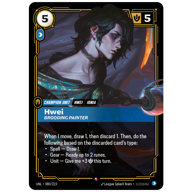 Riftbound TCG - Hwei, Brooding Painter | Unleashed 080/219