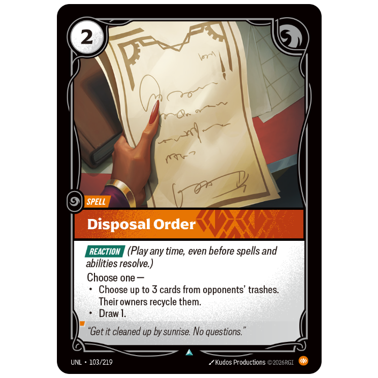 Riftbound TCG - Disposal Order | Unleashed 103/219