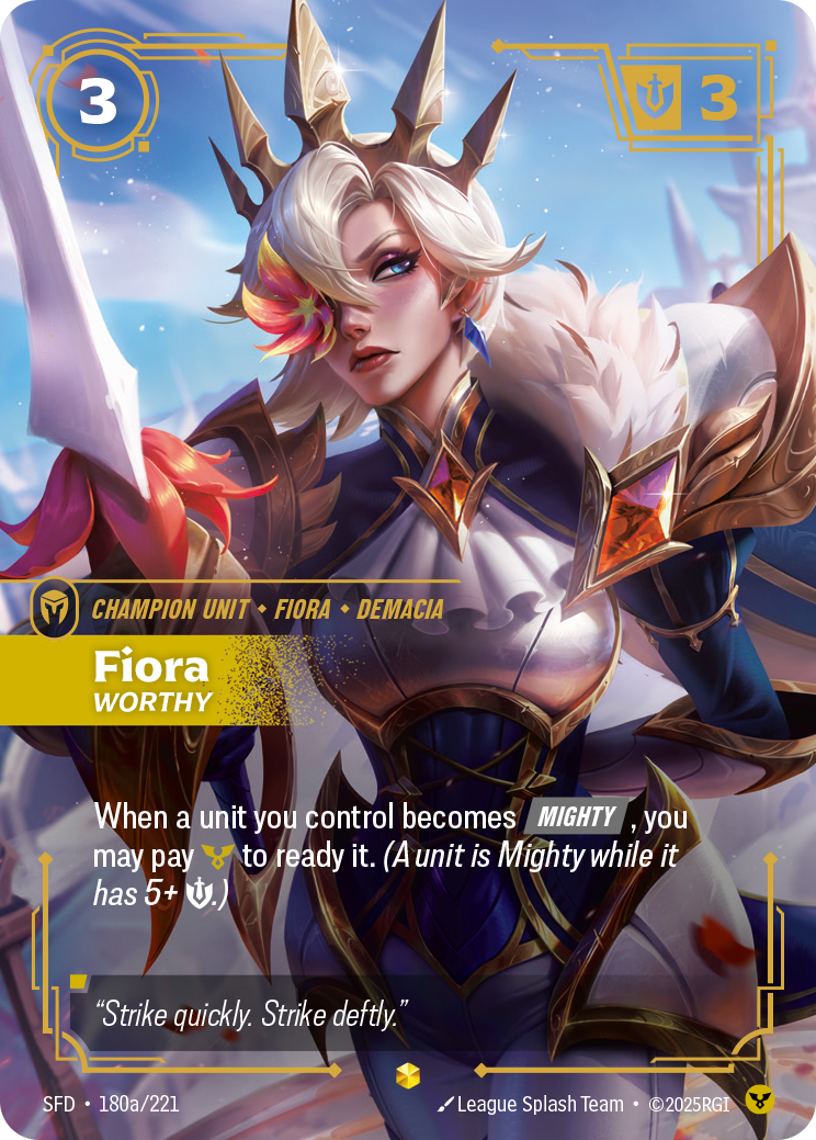 Fiora Worthy - Riftbound Spiritforged #180a