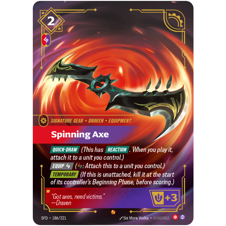 Spinning Axe - Riftbound Spiritforged #186