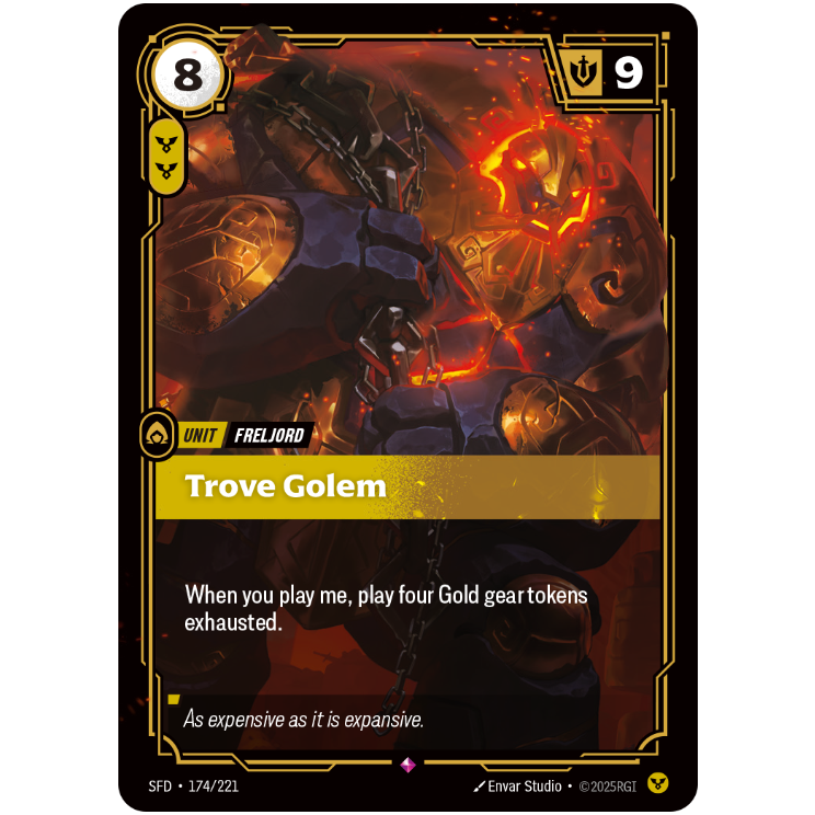 Trove Golem - Riftbound Spiritforged #174