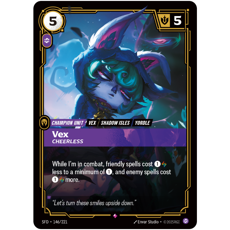 Vex Cheerless - Riftbound Spiritforged #146