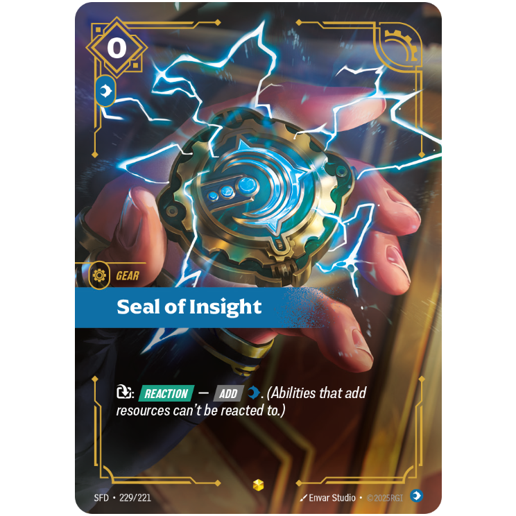 Seal Of Insight - Riftbound Spiritforged #229