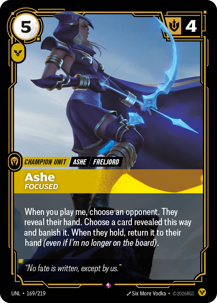 Riftbound TCG - Ashe, Focused | Unleashed 169/219
