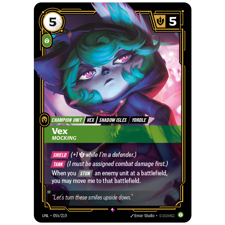 Riftbound TCG - Vex, Mocking | Unleashed 055/219