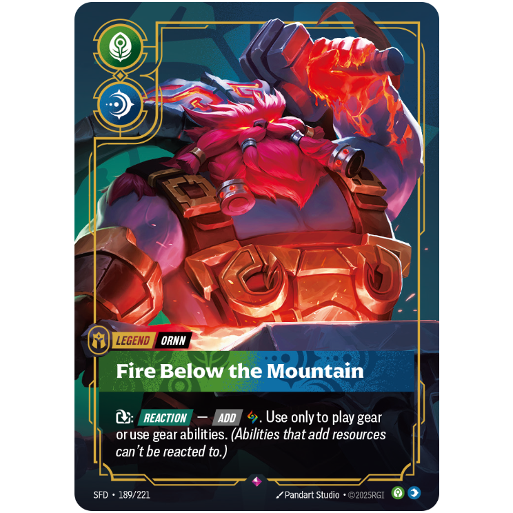 Fire Below The Mountain - Riftbound Spiritforged #189