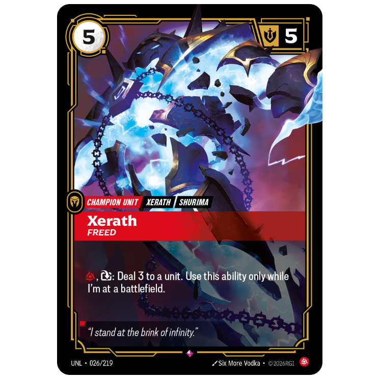 Riftbound TCG - Xerath, Freed | Unleashed 026/219