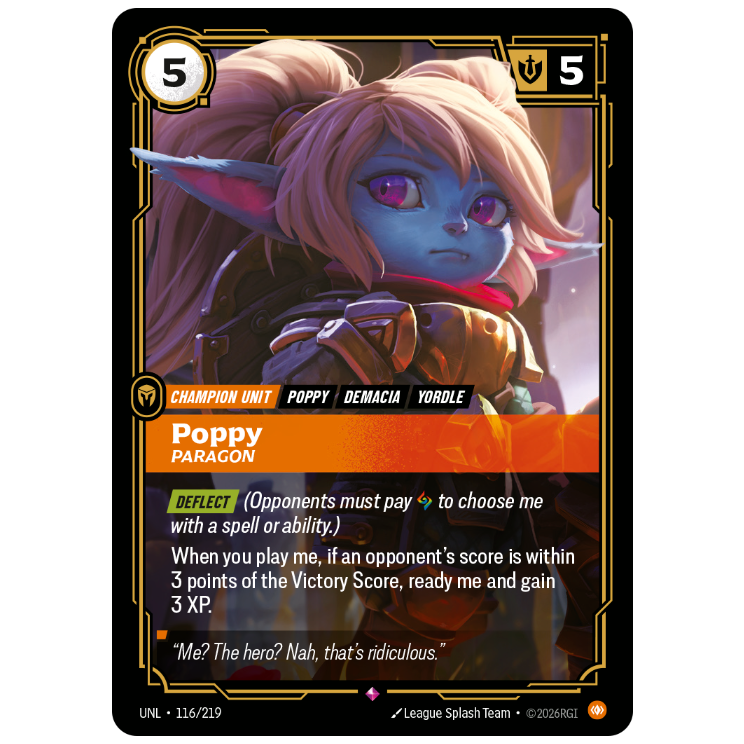 Riftbound TCG - Poppy, Paragon | Unleashed 116/219