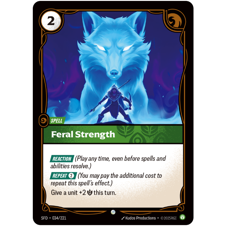 Feral Strength - Riftbound Spiritforged #34