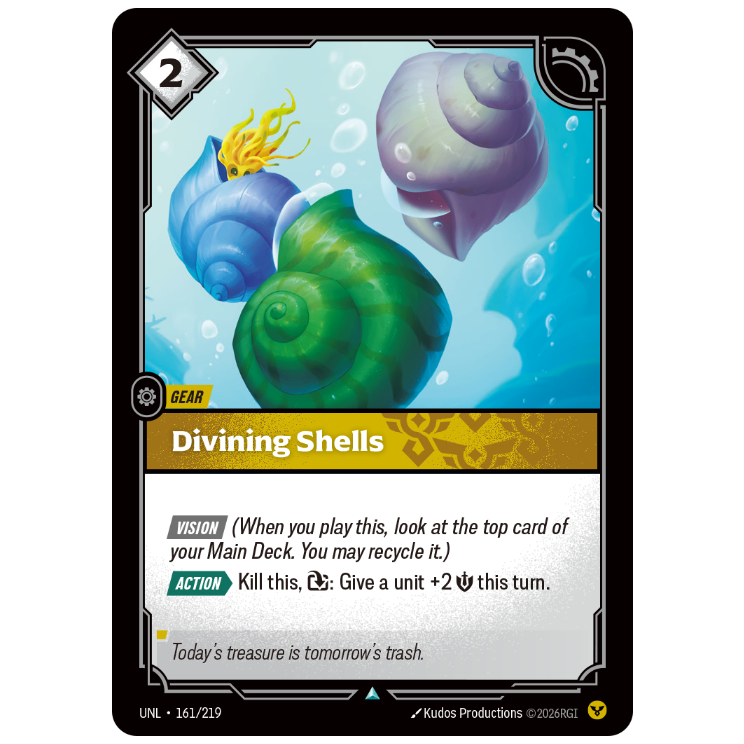 Riftbound TCG - Divining Shells | Unleashed 161/219