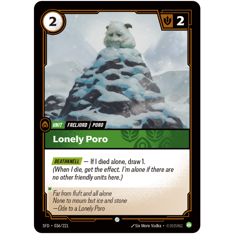 Lonely Poro - Riftbound Spiritforged #36