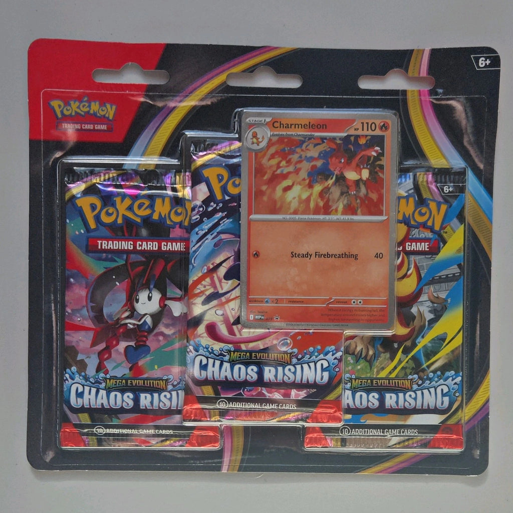 Pokémon TCG – Mega Evolution: Chaos Rising 3-Pack Blister