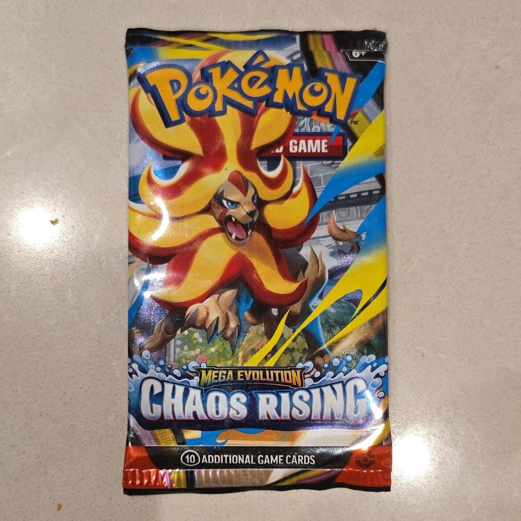 Pokémon TCG Mega Evolution Chaos Rising Booster Pack - 10 Cards English