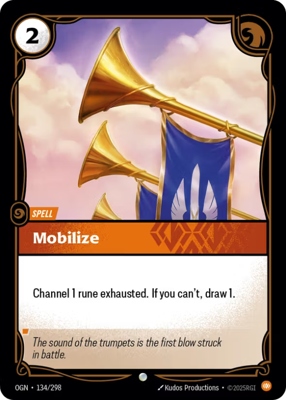 Riftbound TCG – Mobilize (Foil, Common) | Origins 134/298