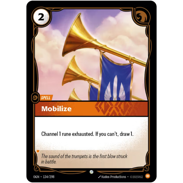 Riftbound TCG – Mobilize (Foil, Common) | Origins 134/298