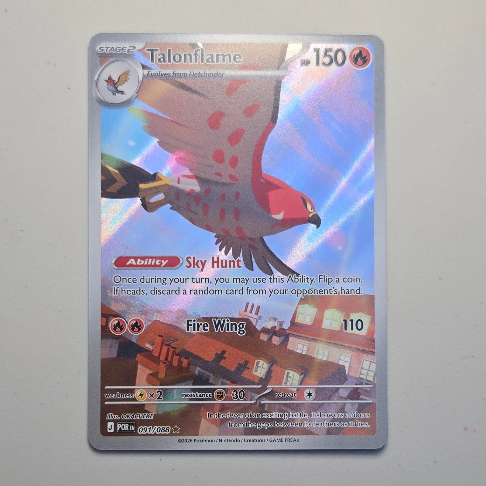 Pokémon TCG – Talonflame (Holo) | Perfect Order 091/088
