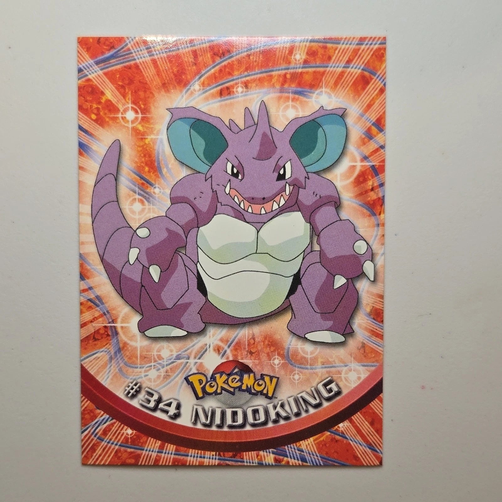 Topps Pokémon – Nidoking (#34) | TV Animation Edition 1999