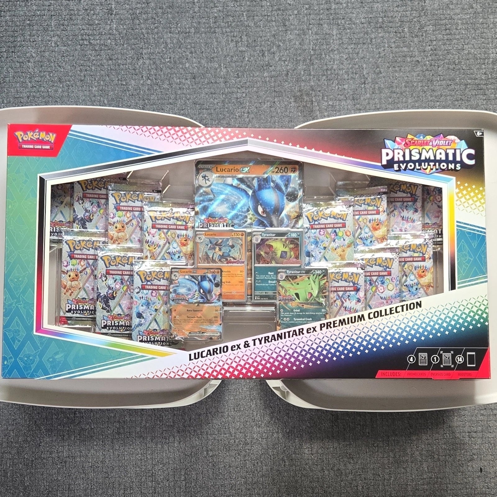 Pokémon TCG S&V—Prismatic Evolutions Lucario & Tyranitar ex Premium Collection
