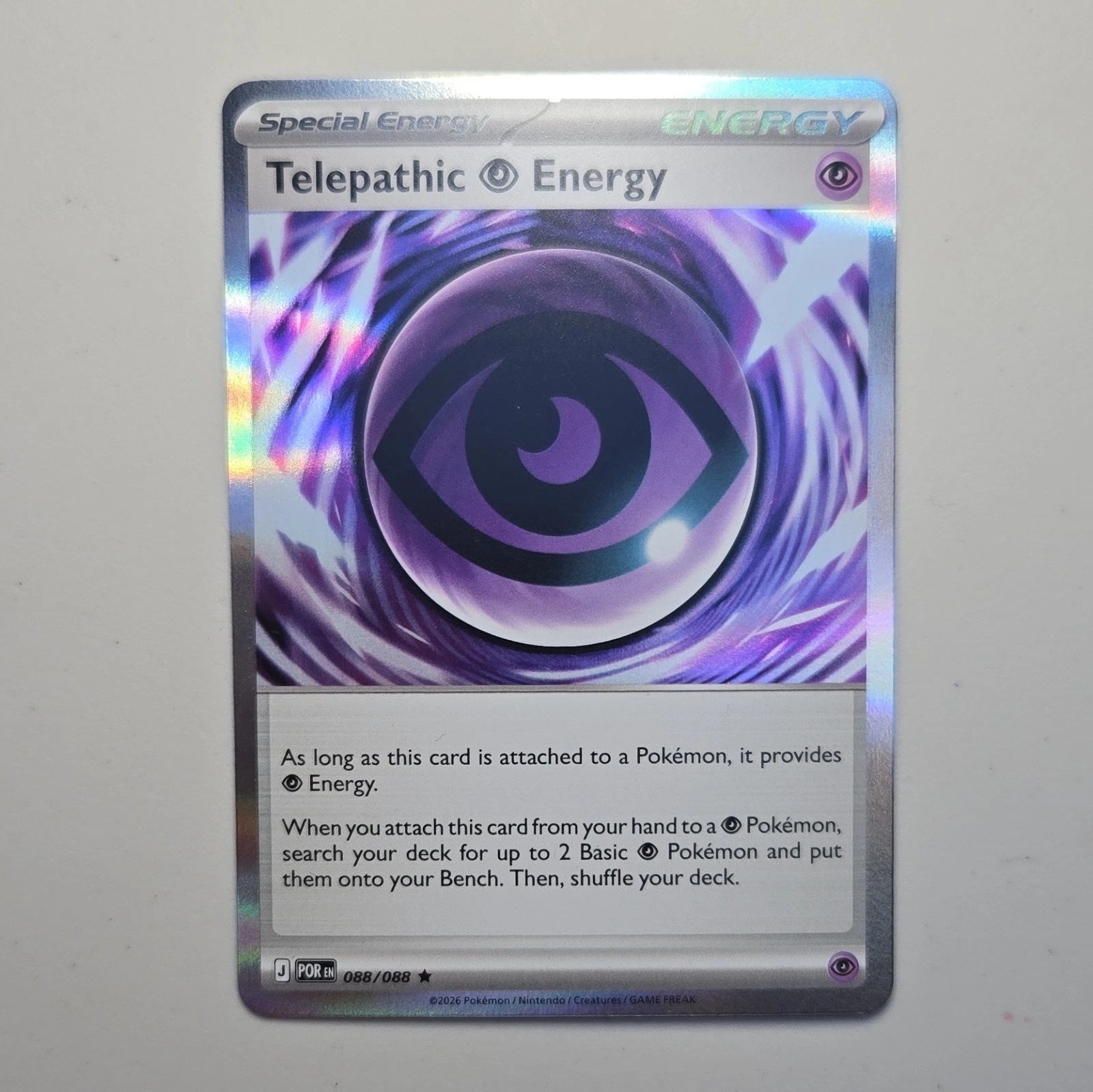 Pokémon TCG – Telepathic Energy (Holo) | Perfect Order 088/088