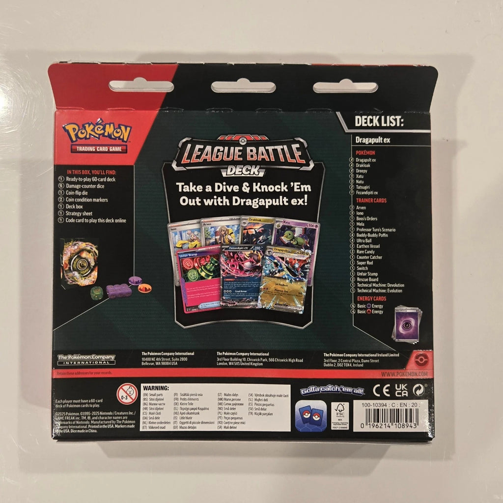 Pokémon TCG – Dragapult ex League Battle Deck (New/Factory Sealed)