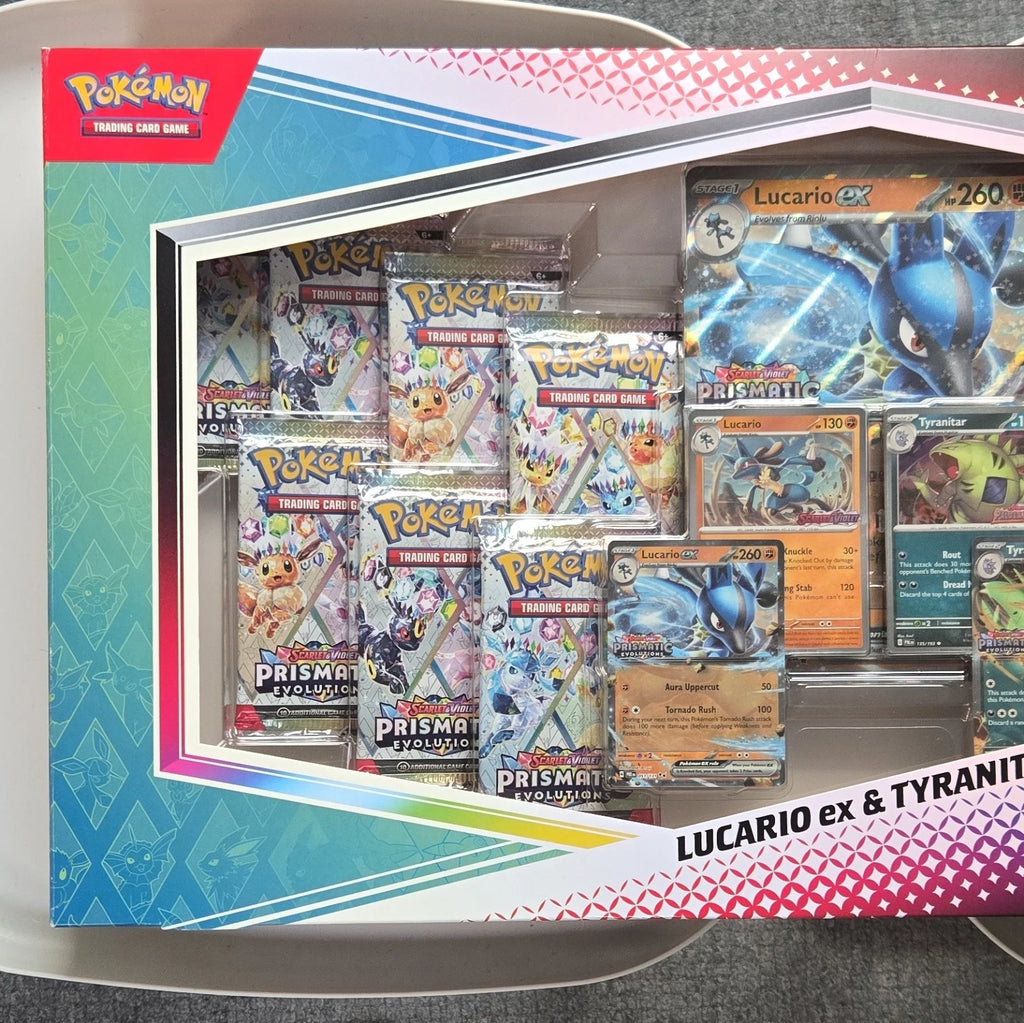 Pokémon TCG S&V—Prismatic Evolutions Lucario & Tyranitar ex Premium Collection