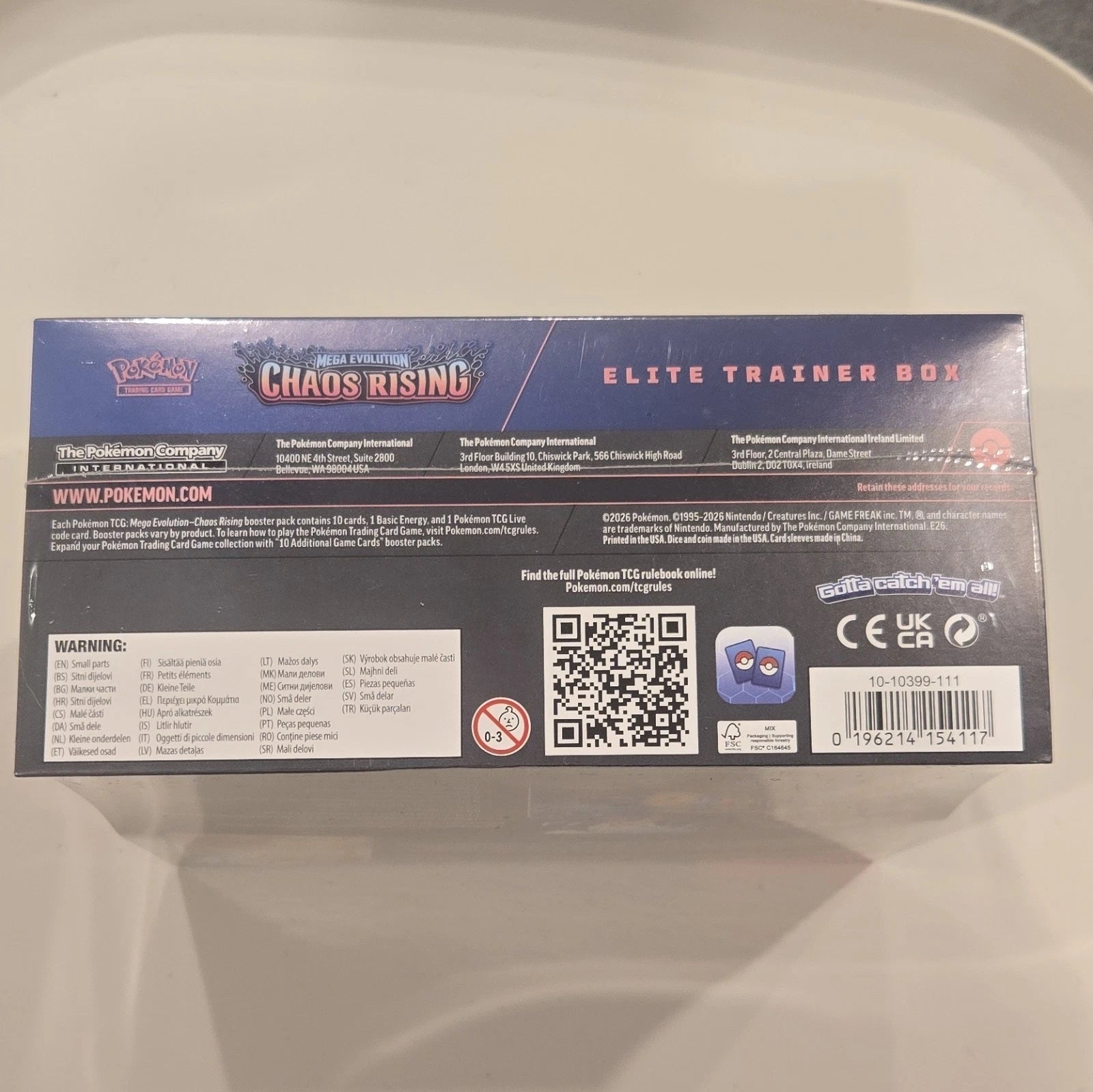 Pokémon TCG Mega Evolution—Chaos Rising Elite Trainer Box (Factory Sealed)
