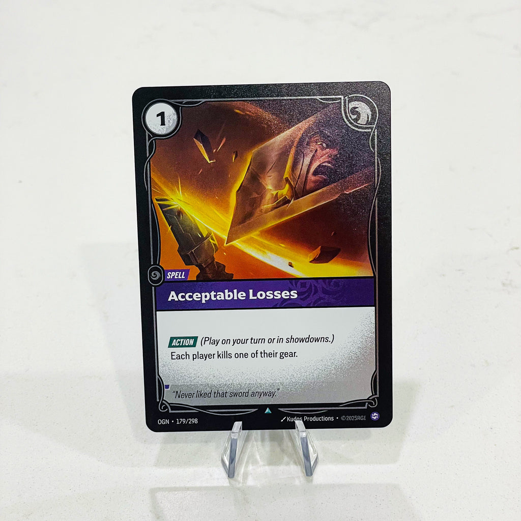 Riftbound TCG - Acceptable Losses (Foil, Uncommon) | Origins 179/298