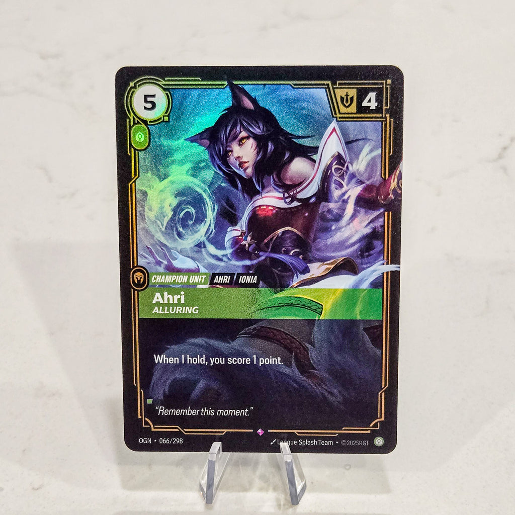 Riftbound TCG - Ahri - Alluring (Foil, Rare) | Origins 066/298 ...