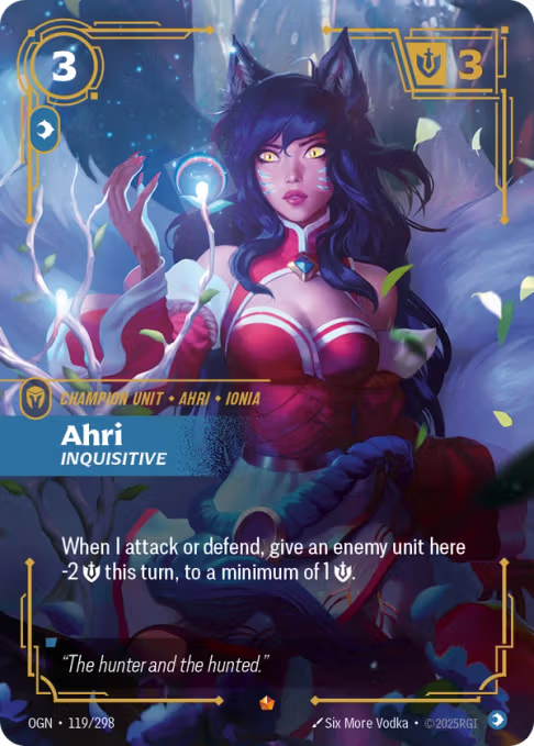 Riftbound TCG – Ahri Inquisitive (Foil, Epic) | Origins 119/298
