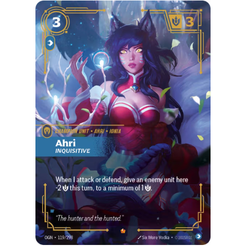 Riftbound TCG – Ahri Inquisitive (Foil, Epic) | Origins 119/298