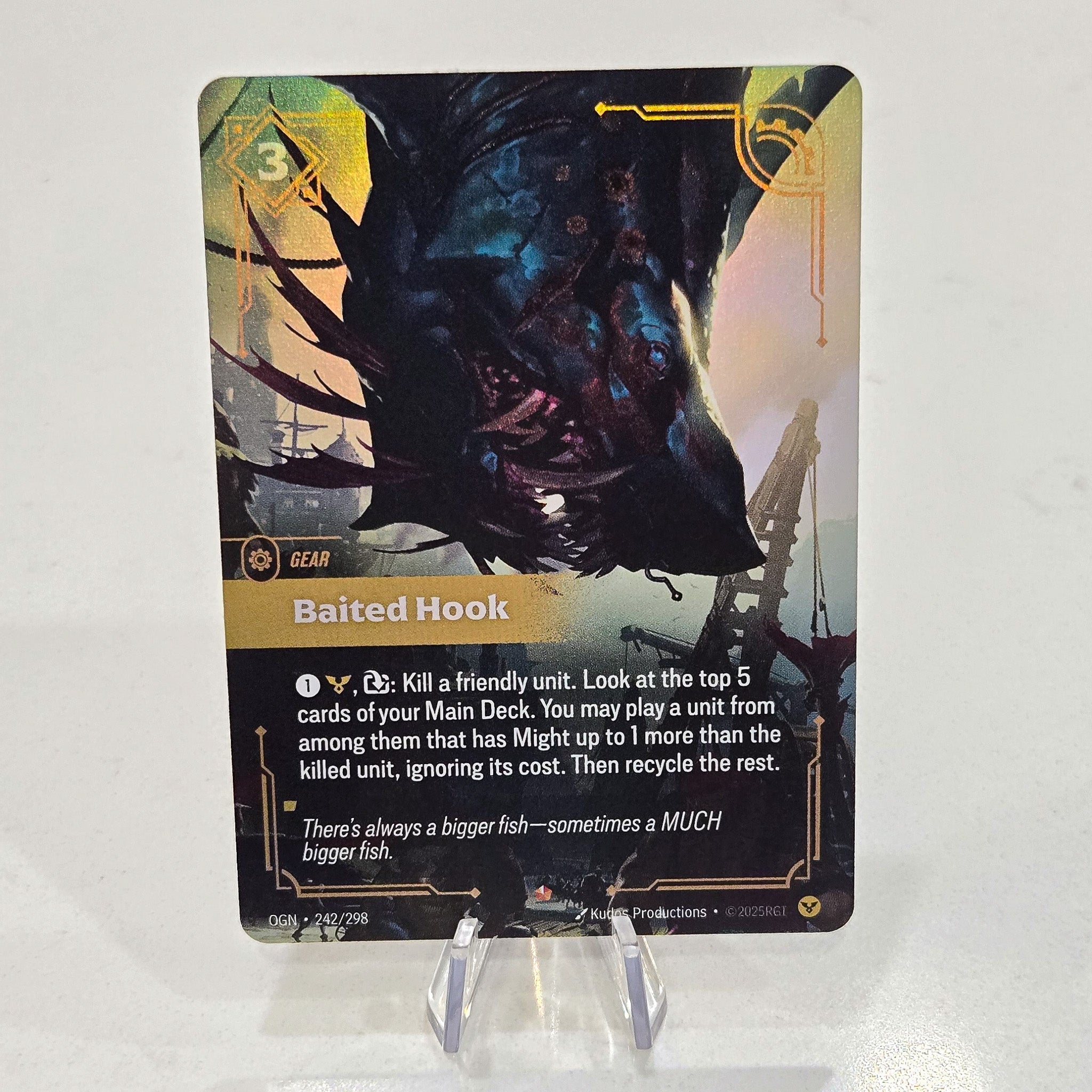 Riftbound TCG - Baited Hook (Foil, Epic) | Origins 242/298 – BaldnStinky