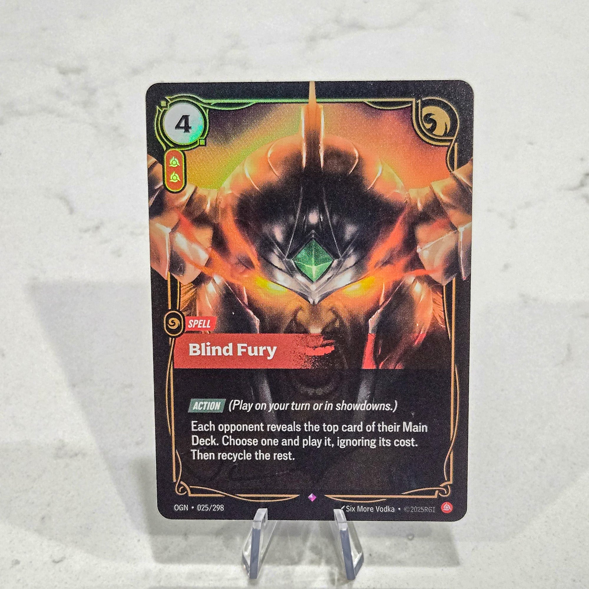 Riftbound TCG - Blind Fury (Foil, Rare) | Origins 025/298 – BaldnStinky