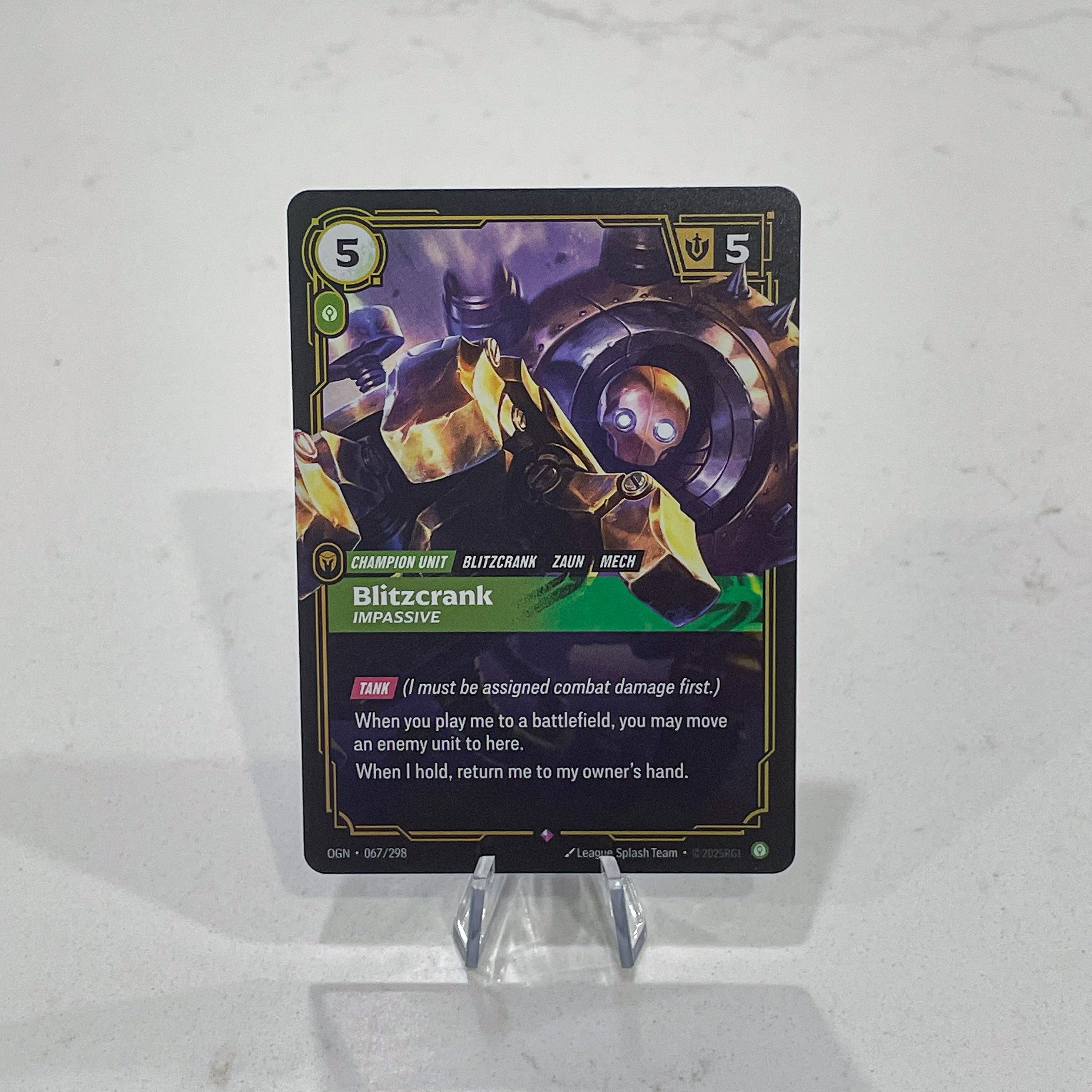 Riftbound TCG - Blitzcrank - Impassive (Foil, Rare) | Origins 067/298