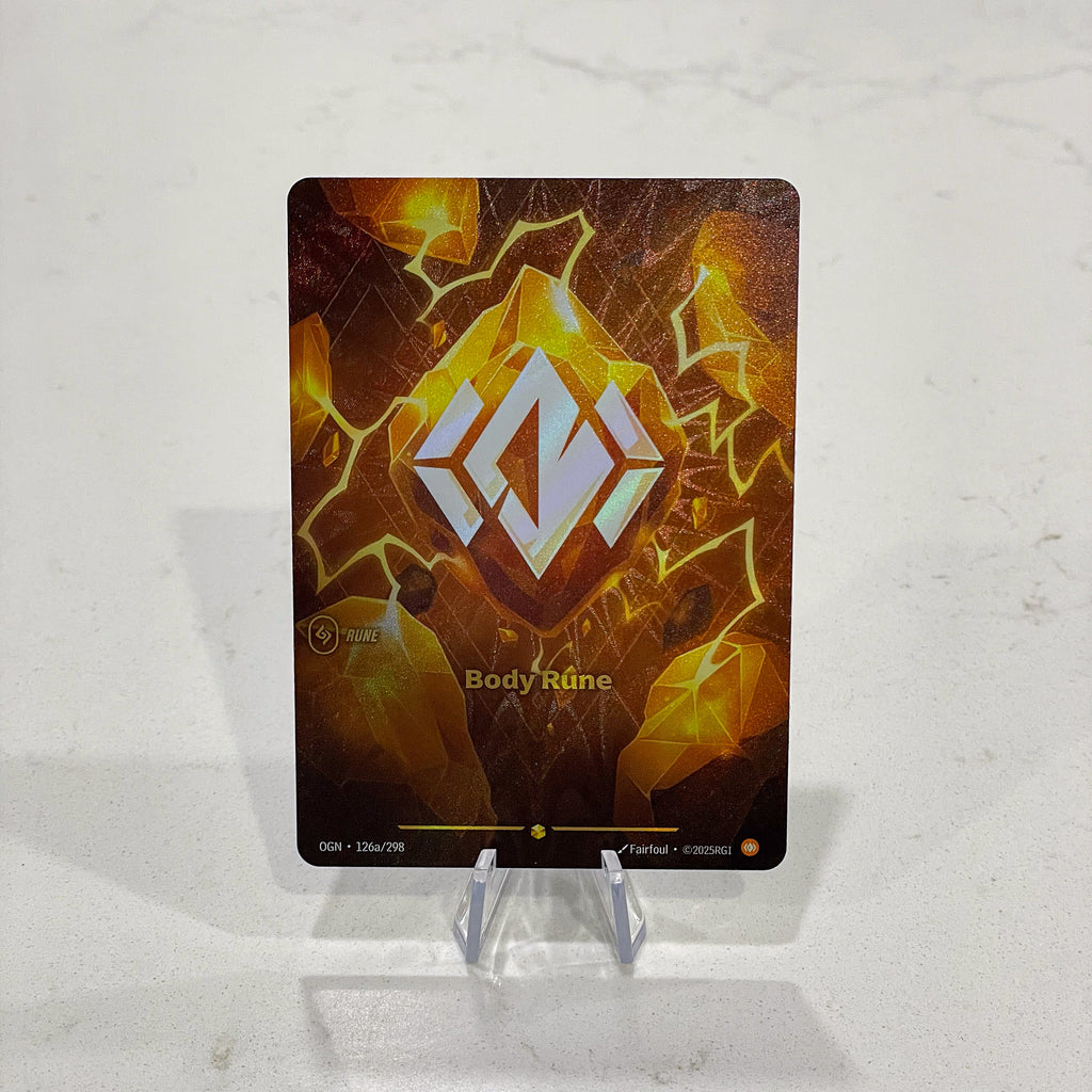 Riftbound TCG - Body Rune (Alternate Art) (Foil, Showcase) | Origins 126a/298