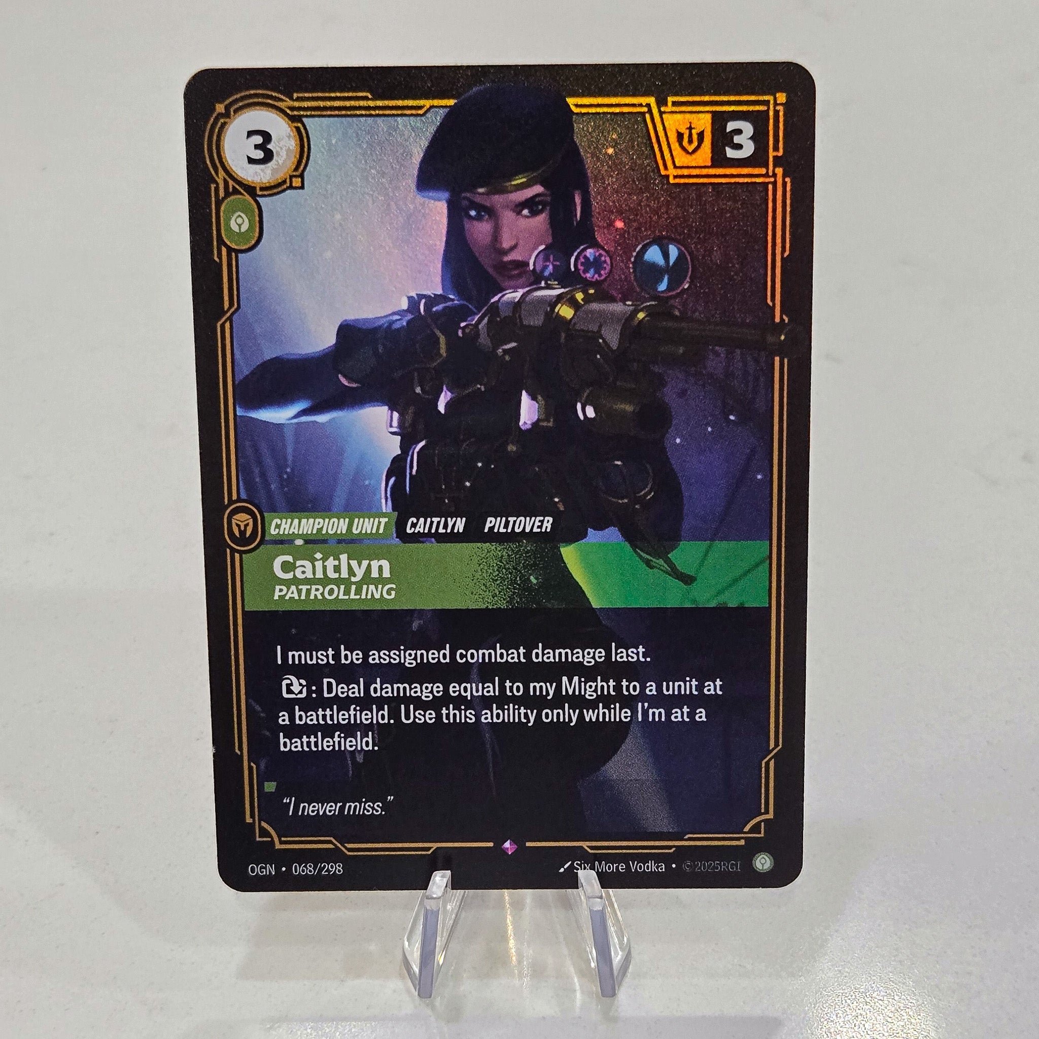 Caitlyn Patrolling Foil Rare Origins Card