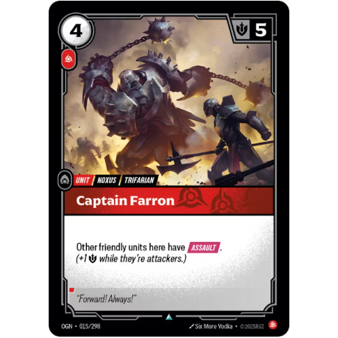 Riftbound TCG – Captain Farron (Foil, Uncommon) | Origins 015/298