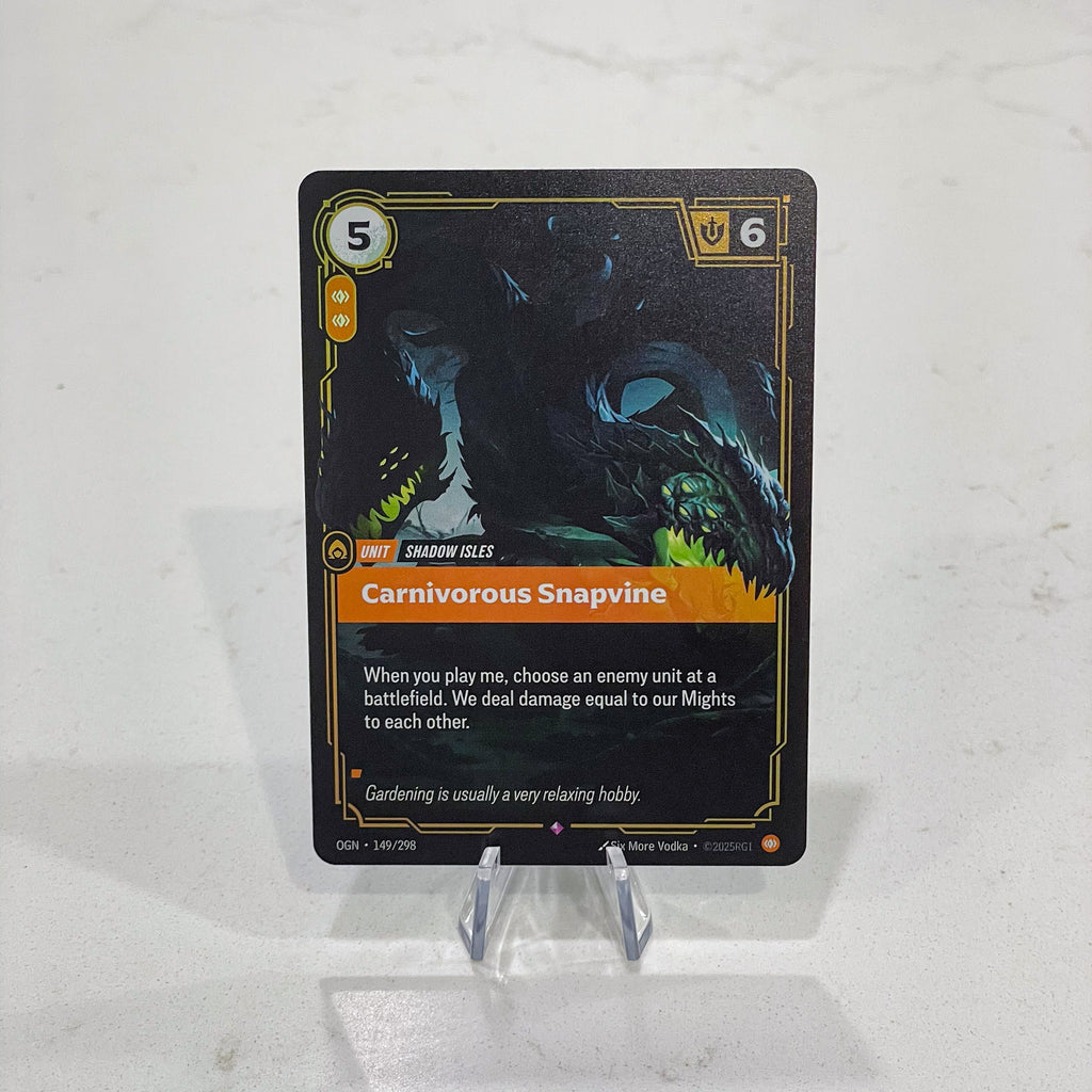 Riftbound TCG - Carnivorous Snapvine (Foil, Rare) | Origins 149/298