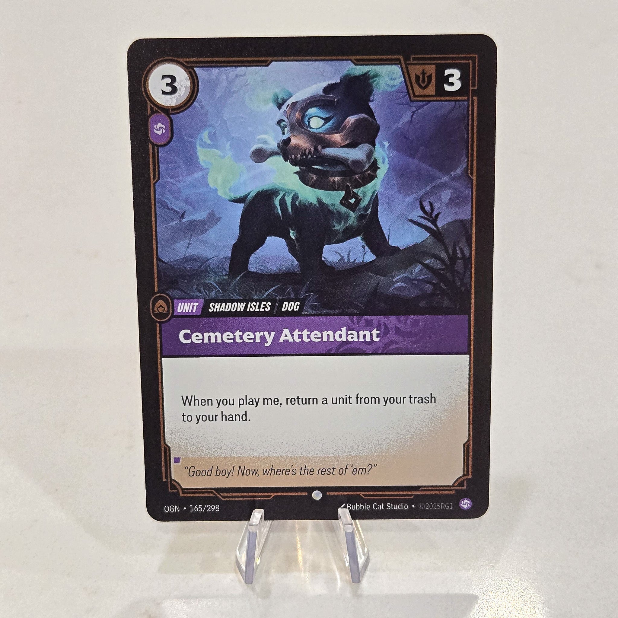 Cemetery Attendant Foil Common Origins Card